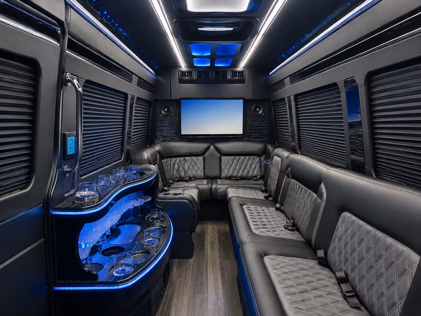 prom night buses covering the route from rockville to dc area venues