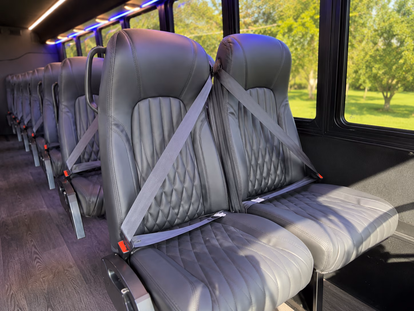 rockville 18 passenger minibus inside