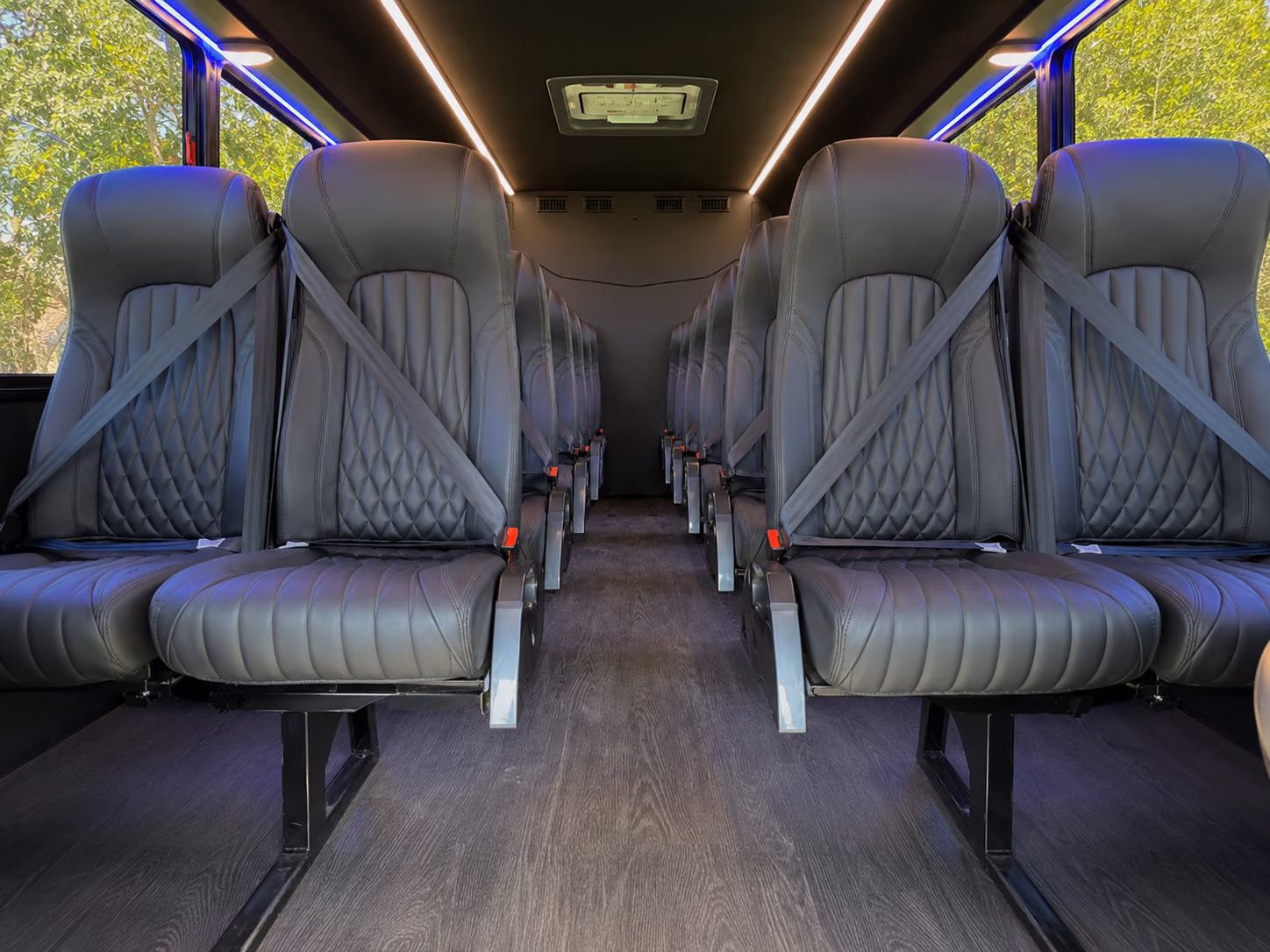 rockville 20 passenger minibus inside