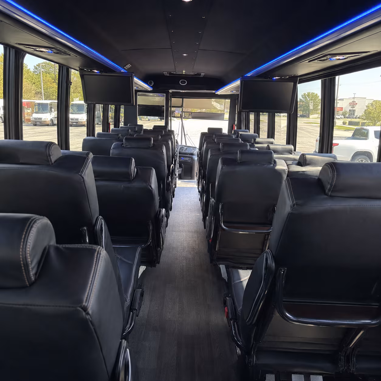 rockville 28 passenger minibus interior
