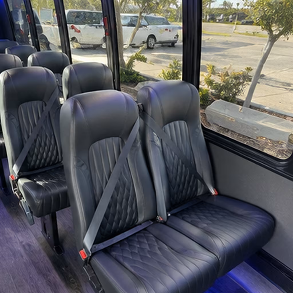 rockville 35 passenger minibus inside