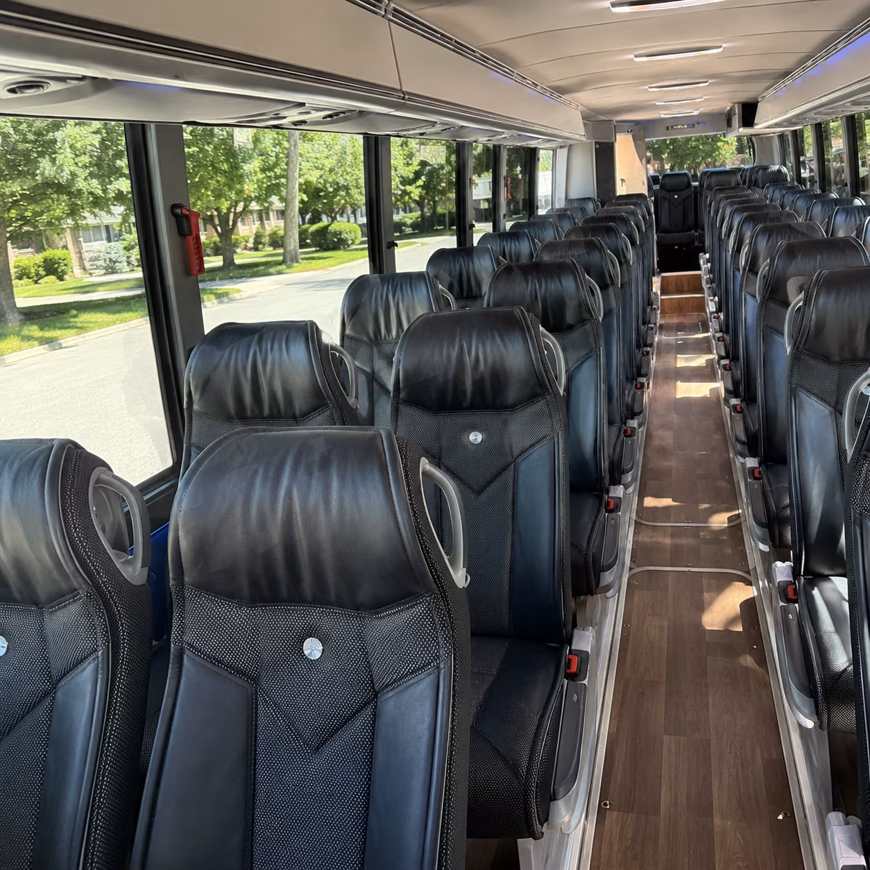 rockville 56 passenger charter bus interior